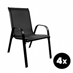 Aga 4x Kerti szék MR4400BC-4 Fekete