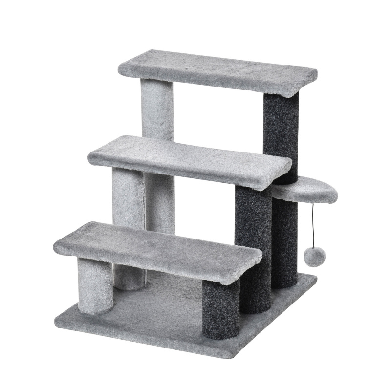 Aga Macskalépcső 48x40x45 cm Szürke