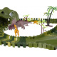 Dinoszaurusz autópálya 240 darabos Kruzzel 17248