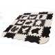 Aga Kontrasztos hab puzzle 30 x 30 cm, 25 db Fekete-krémszínű
