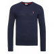 U.S. Polo Assn Pulóver V-nyakú Tengerészkék