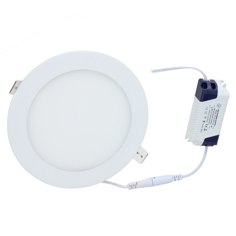 LED panel KÖR alakú beépíthető BRGD0103 - 170x170x17mm - 12W - 230V - 860Lm - semleges fehér