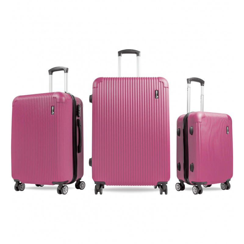 Aga Travel Bőröndkészlet MR4652 Rózsaszín