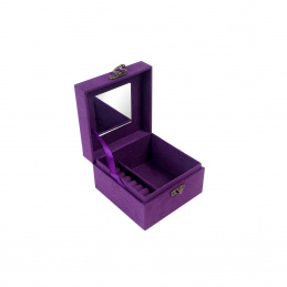 Aga Ékszerdoboz 12,2x12,2x8,5 cm Lila