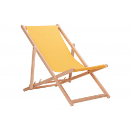 Aga Fa Dönthető Összecsukható Napozóágy Sárga