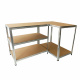 Linder Exclusiv Fém polcrendszer 180x100x60 cm 5 polccal