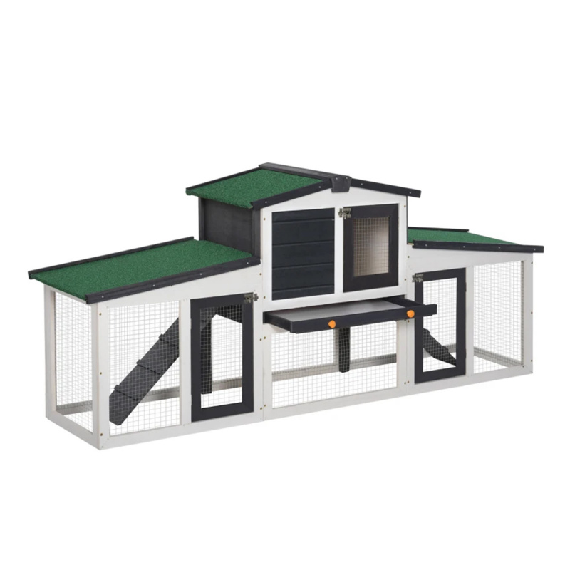 Aga Fa ketrec kifutóval nyulaknak 204x45x80 cm