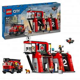 LEGO® City 60414 Tűzoltóállomás és tűzoltóautó