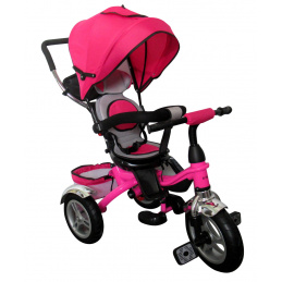 R-Sport Multifunkciós tricikli ,háromkerekű kerékpár 3in1 T3 rózsaszínű