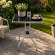 Aga Kerti asztal BISTRO MR6173-Szürke 60x60x70 cm