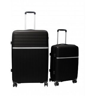 Aga Travel MR4679 bőröndszett Fekete L+S - II. OSZTÁLY