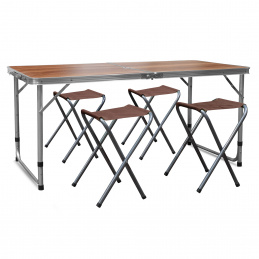 Aga Kemping összecsukható szett Barna - 6DAZ048 - 2. MINŐSÉG