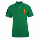 Ralph Lauren póló CUSTOM-FIT Zöld Big Pony narancssárga