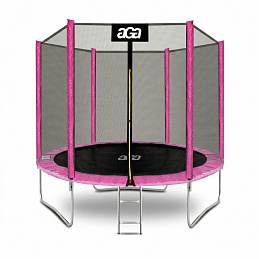 Aga SPORT TOP Trambulin 250 cm Rózsaszín + védőháló + létra