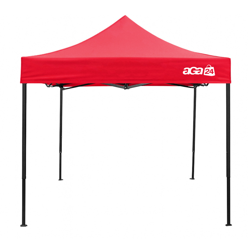 Aga Eladási stand oldalfalak nélkül 3×3 m Világos piros