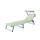 Linder Exclusiv napellenzővel ellátott nyugágy  GARDEN EXCLUSIVE MC372310B Bézs színű