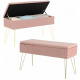 Aga Taburet tárolóhellyel Rózsaszín