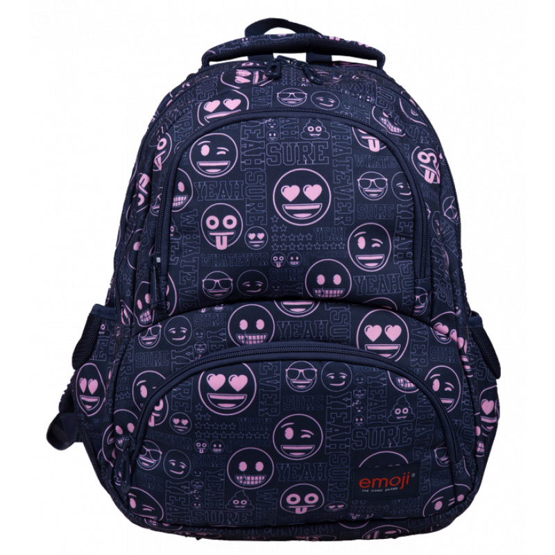 St.RIGHT Iskolatáska négy rekeszes Emoji