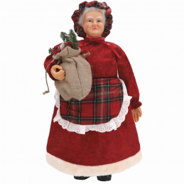 Karácsonyi Mrs. Claus figura