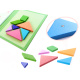 Aga Gyermek mágneses 3D puzzle - Tangram blokkok
