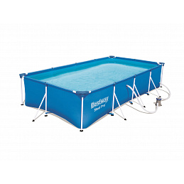 Bestway Steel Pro medence4,00 x 2,11 x 0,81 m 56424 + szűrőbetétes szűrés