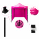 Aga Ollós sátor PARTY 2x2m Rózsaszín