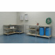 Linder Exclusiv Fém polcrendszer 180x100x60 cm 5 polccal