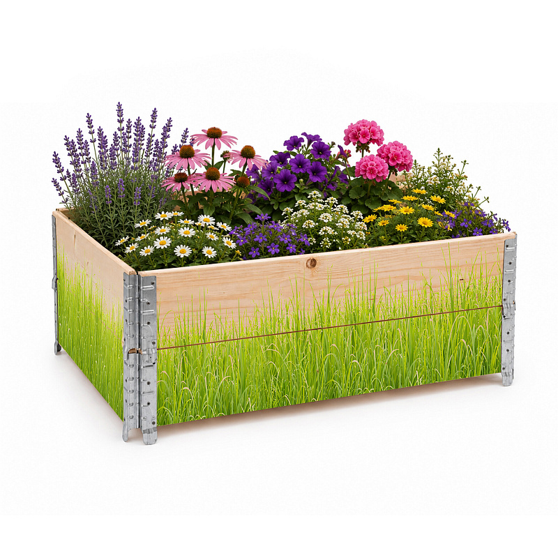 Aga Emelt ágyás 120x80x40 cm Fű