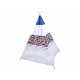Gyermek teepee sátor ZA3557 Söt. kék/Fehér
