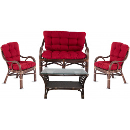 Aga Ratanova  ülőgarnitúra szett BUTEO 2 Choco Maroon