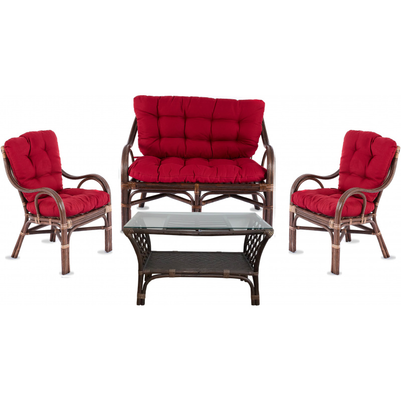 Aga Ratanova  ülőgarnitúra szett BUTEO 2 Choco Maroon