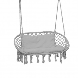 Linder Exclusiv Dupla függő hintaszék világosszürke