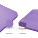 Tresko jóga gyakorlószőnyeg 190x100x1,5cm Lila