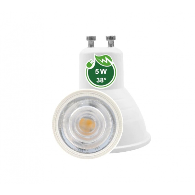 LED izzó - GU10 - 5W - 38 fok - semleges fehér