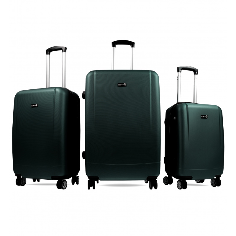 Aga Travel Bőröndkészlet MR4656 Sötétzöld
