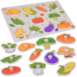 Oktatási fa puzzle zöldség, 11 darabos ZA5258 univerzális