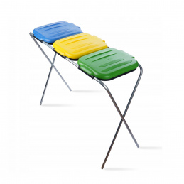 Aga Szemeteszsák tartó 3x120 l Sárga, Kék, Zöld