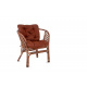 Aga Rattan kanapé garnitúra szett BAHAMA Choco Brown