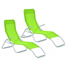 Aga 2x Kerti nyugágy SIESTA Világoszöld