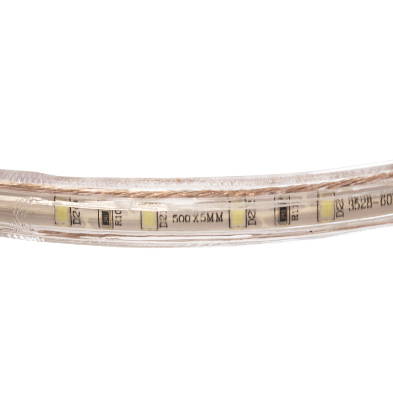 LED szalag - 230V - 1m - 60LED/m - 6W/m - 380Lm - IP68 - semleges fehér - 10mm