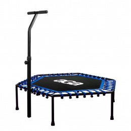 Aga FITNESS Trambulin 130 cm Kék + fogantyú