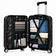 Aga Travel Bőröndkészlet MR4652 Fekete