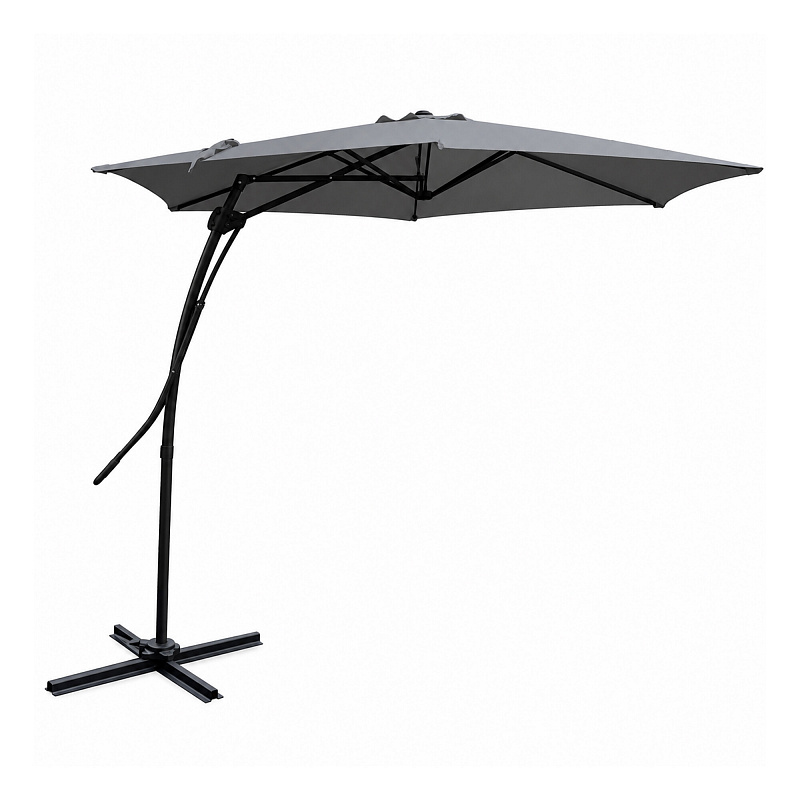 Linder Exclusiv Kerti napernyő MC2006 350 cm Sötétszürke