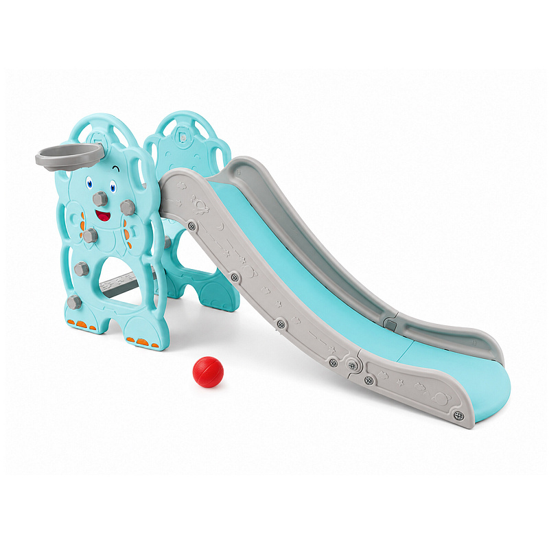 Aga4Kids Csúszda fogantyúval 170 cm Zöld