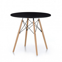 Aga Étkezőasztal 80 cm Fekete