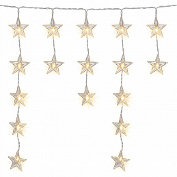 Linder Exclusiv Karácsonyi fényfüggöny Csillagok 40 LED Meleg fehér