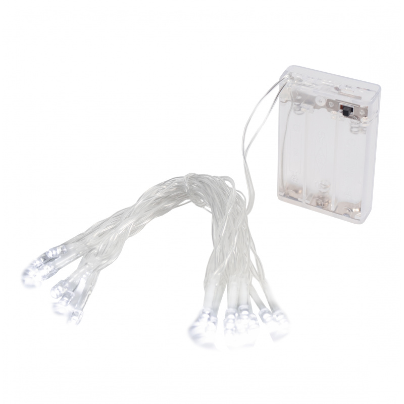 Linder Exclusiv Karácsonyi lánc elemmel 20 LED Hideg fehér