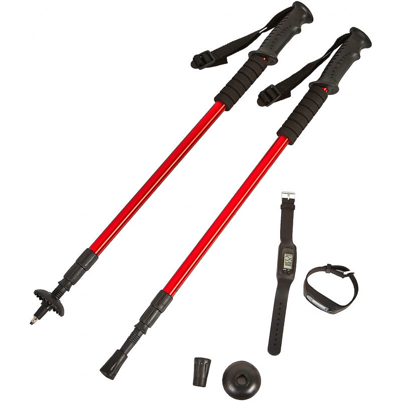 Aga Trekking botok AntiShock Piros + lépésszámláló