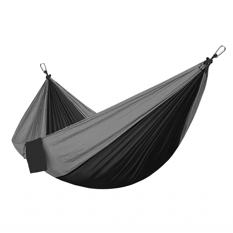 Aga Utazó függőágy 270x140 cm Fekete-szürke