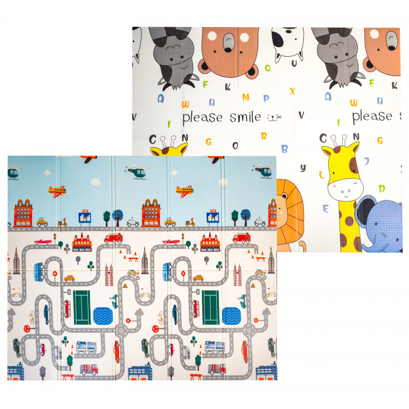 Aga4Kids Összecsukható habszivacs gyerek szőnyeg 200x180 cm MR132